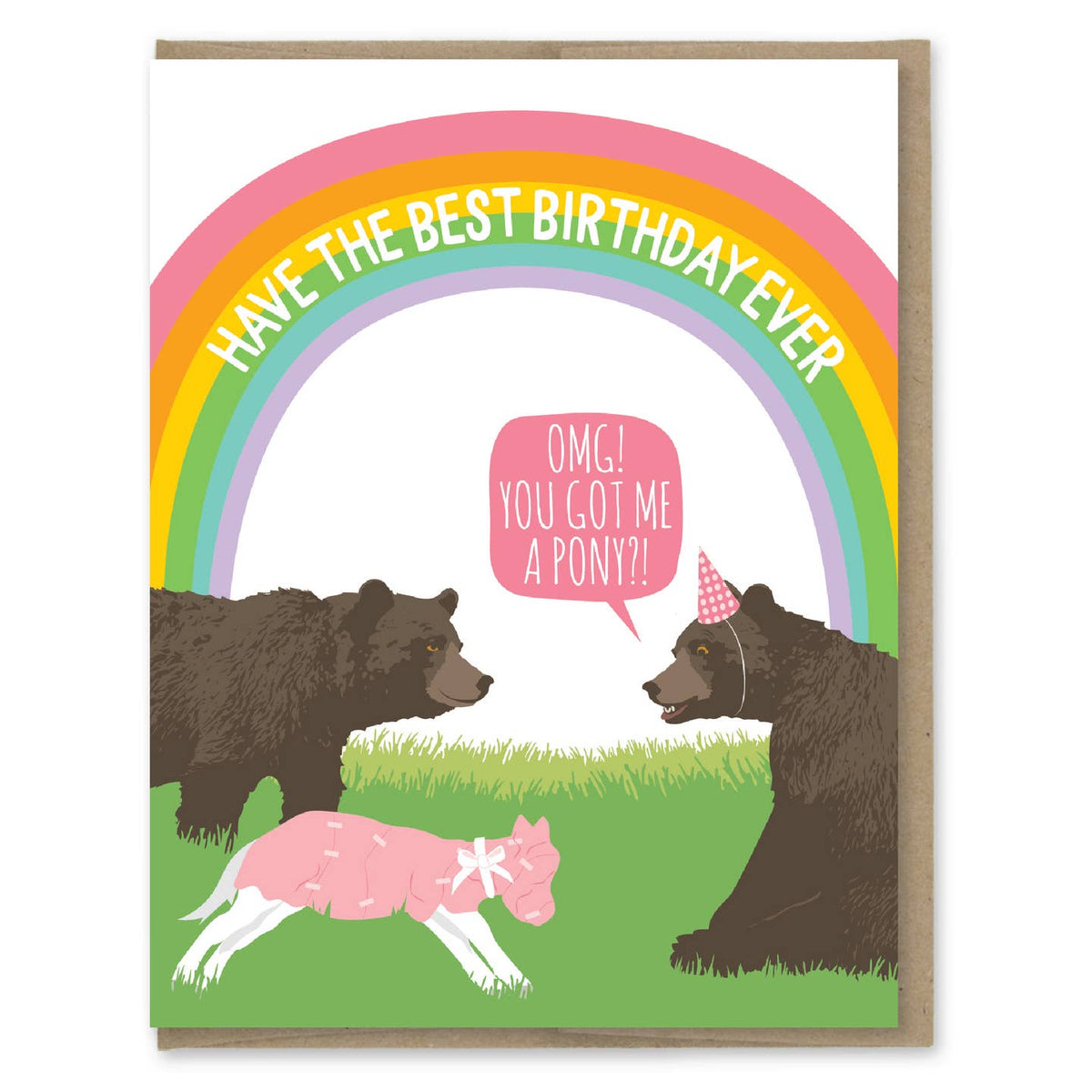 Best Birthday Pony Birthday Card - Just Fabulous Palm Springs