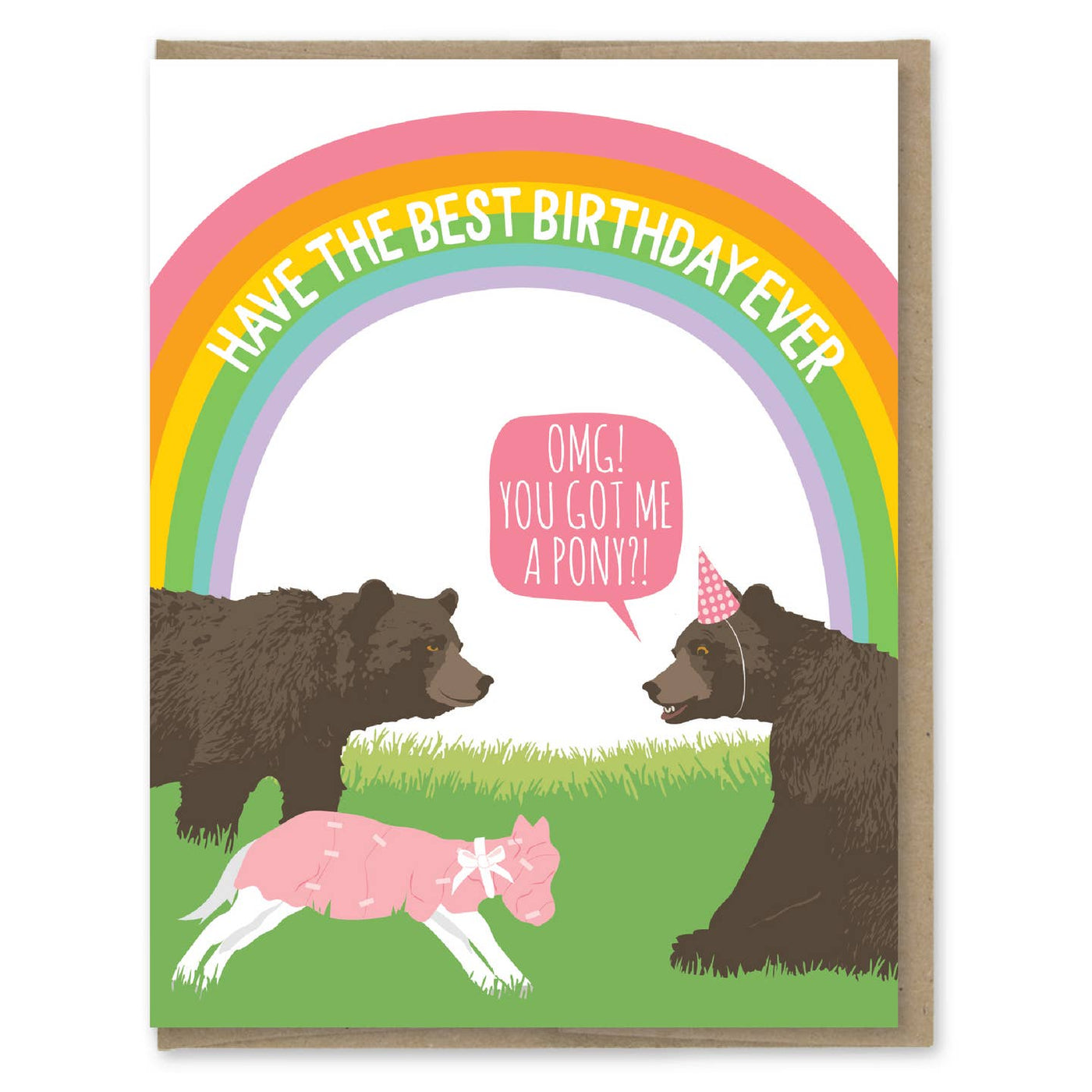 Best Birthday Pony Birthday Card