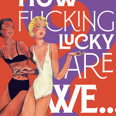 Lucky Girls Greeting Card