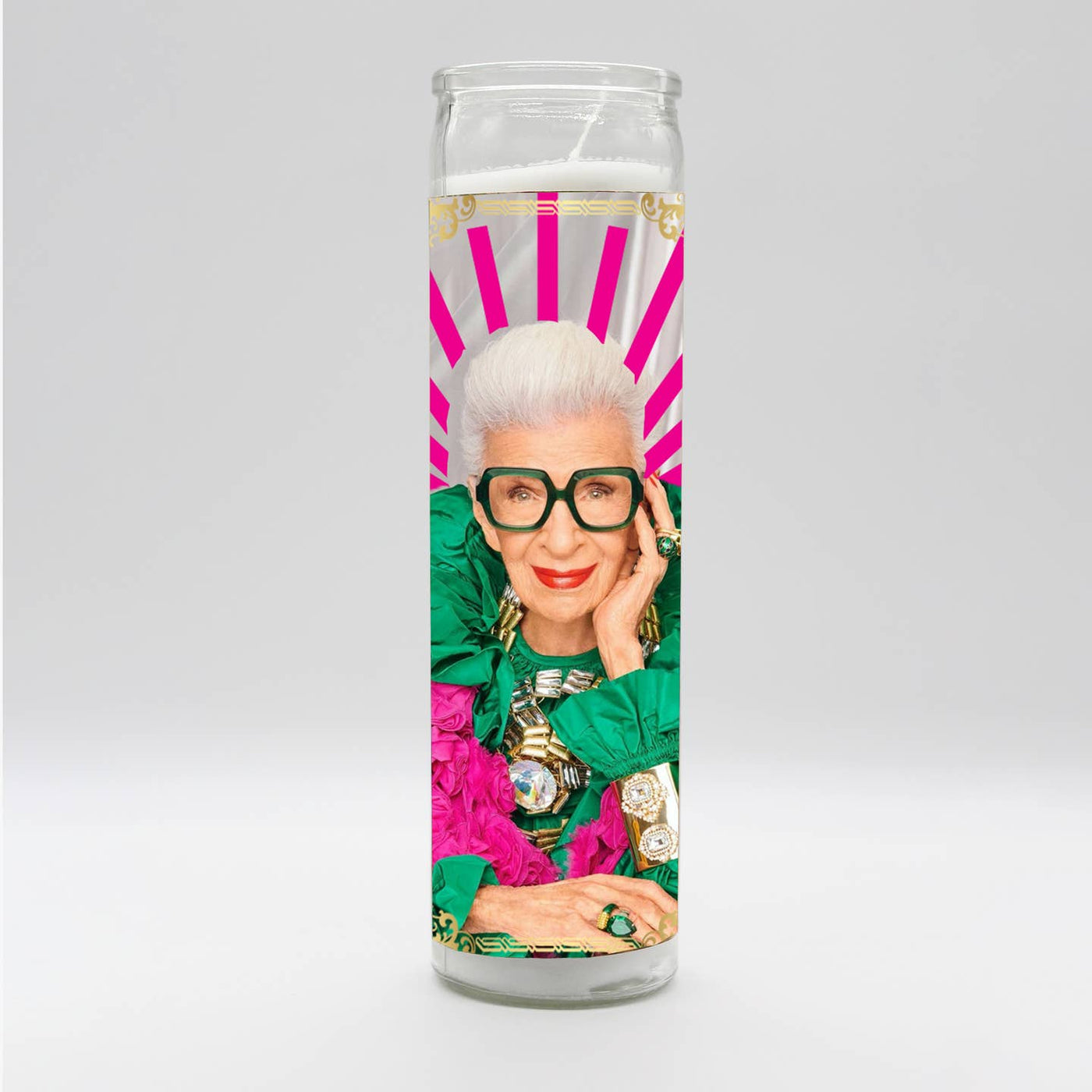 Iris Apfel Celebrity Prayer Candle