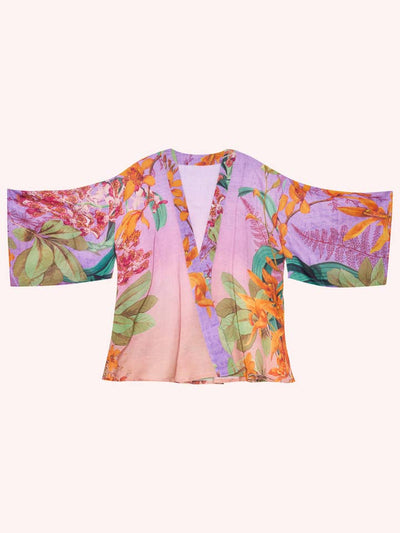 Botany Bliss Kimono Jacket - Lavender