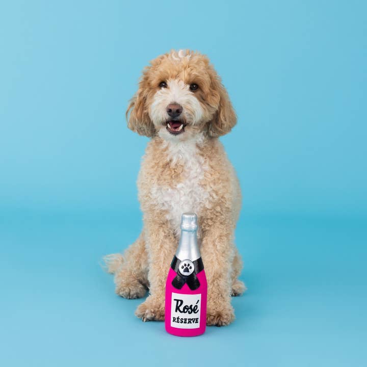 Play Then Rosé Latex Dog Toy