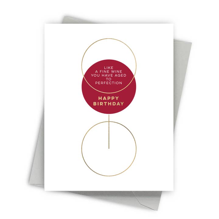 Fine Wine Birthday Card