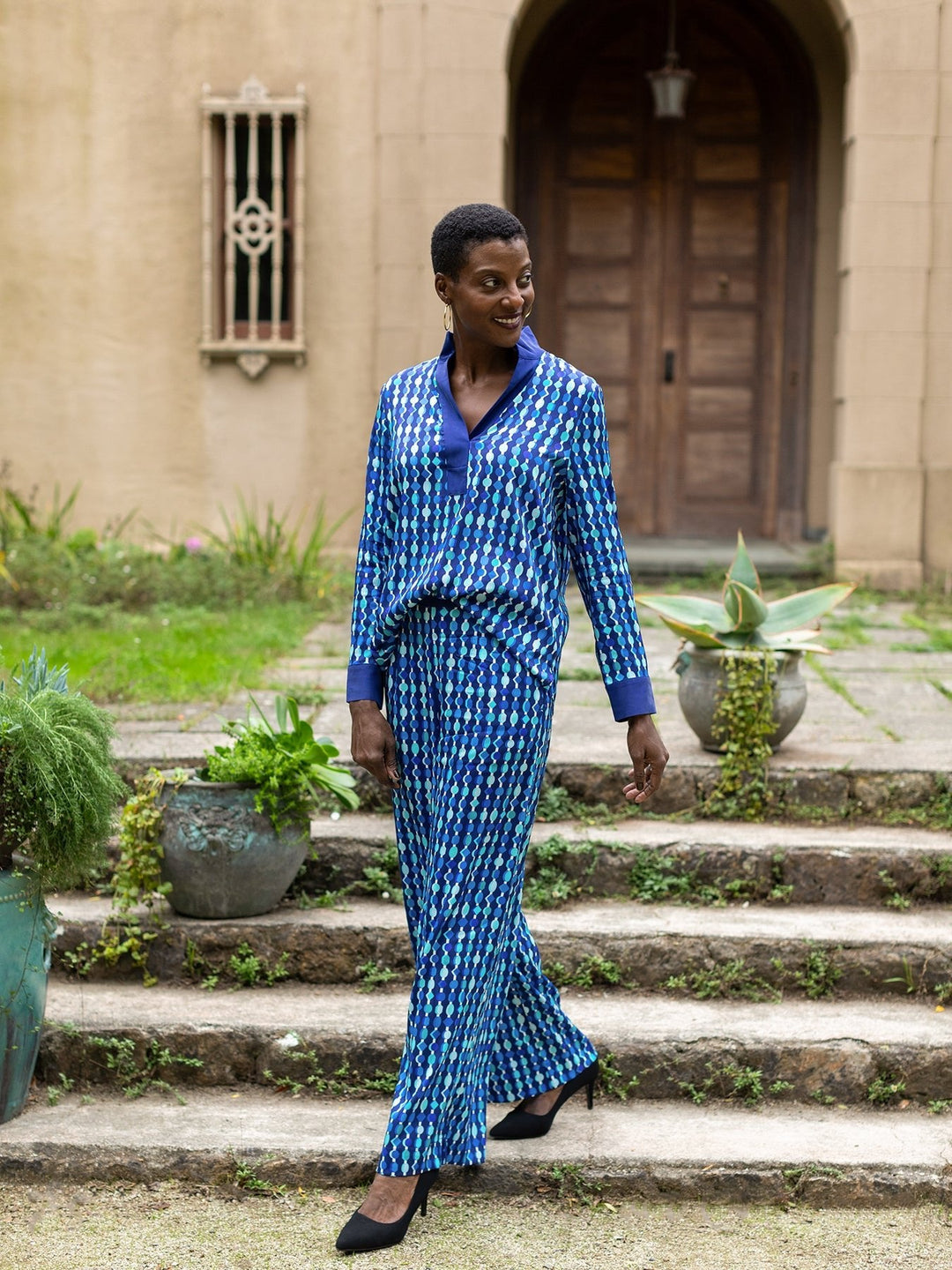 Elizabeth Pant Beads Navy