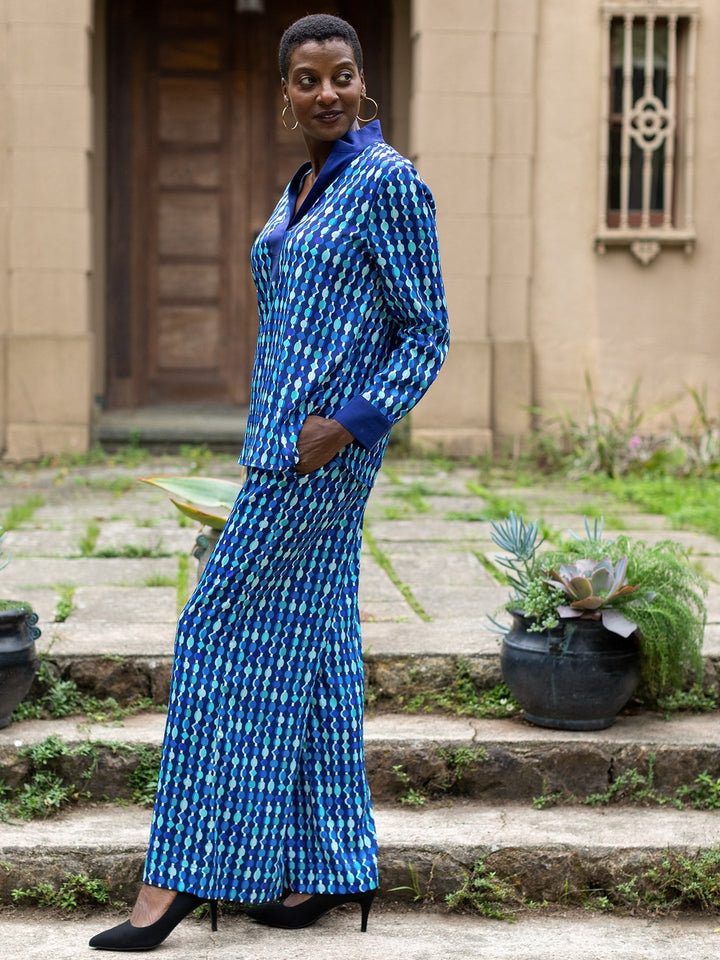 Elizabeth Pant Beads Navy