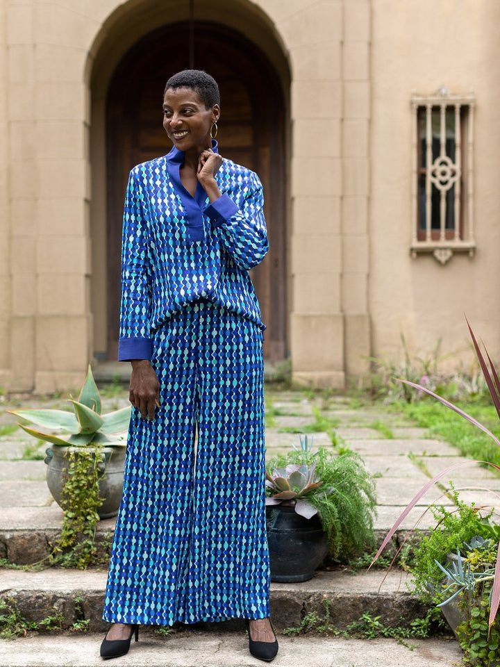 Elizabeth Pant Beads Navy