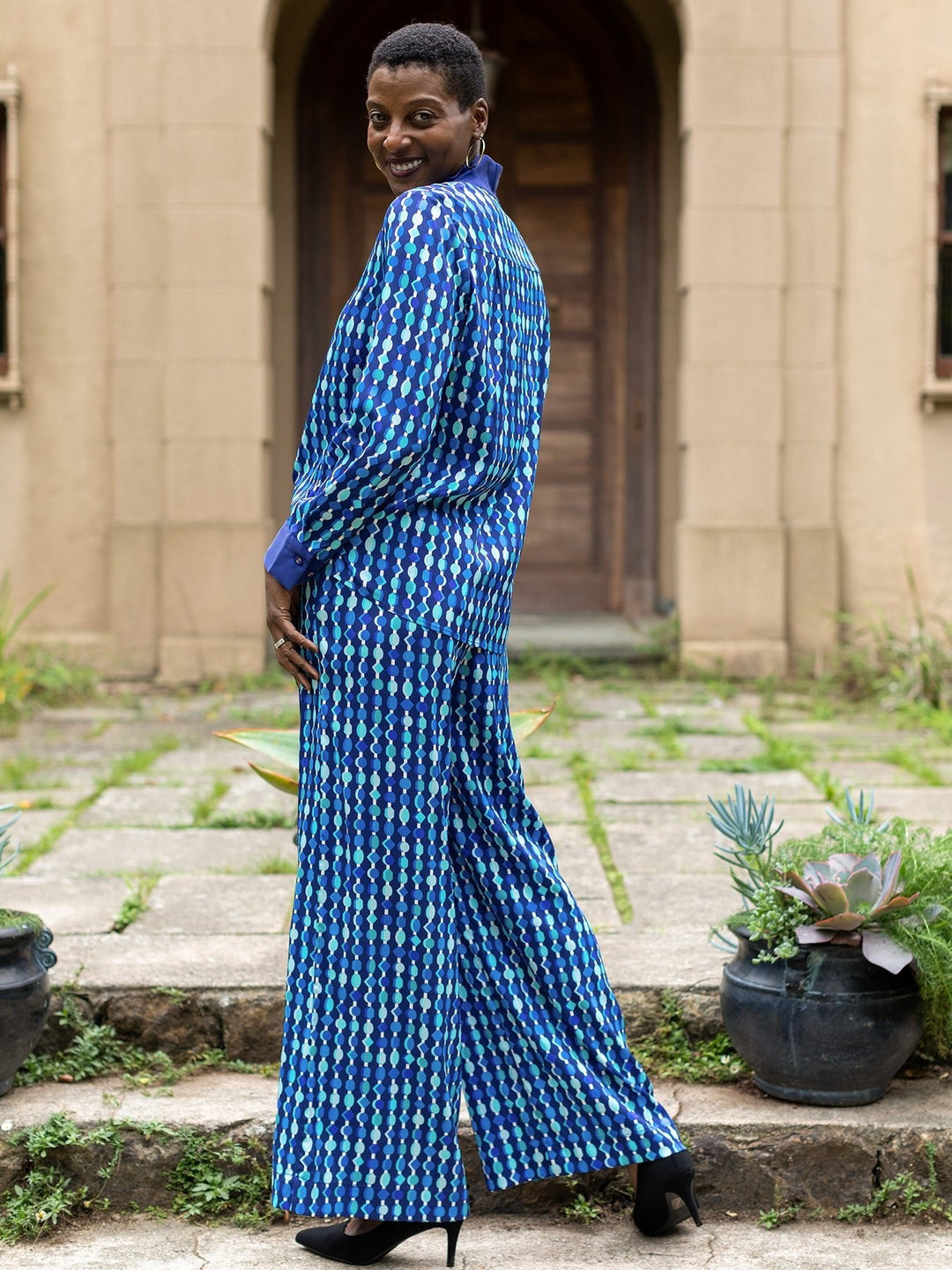 Elizabeth Pant Beads Navy