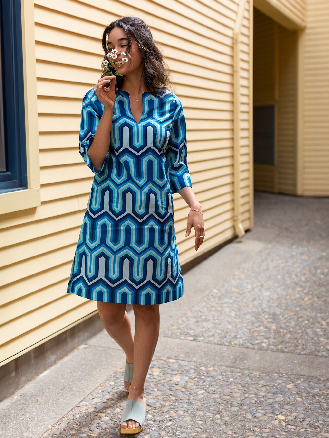 Ellie Dress Corinth Blue