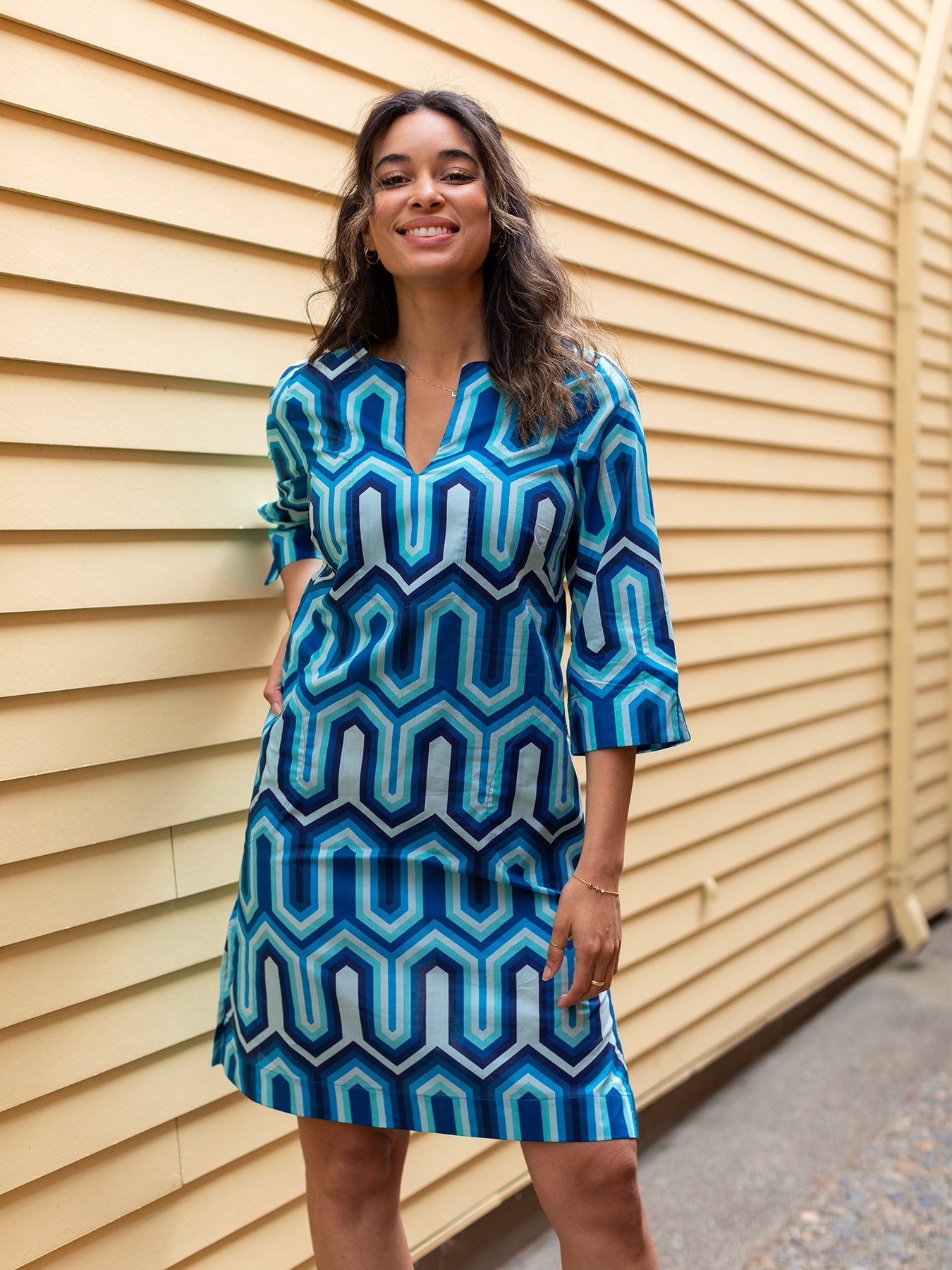 Ellie Dress Corinth Blue