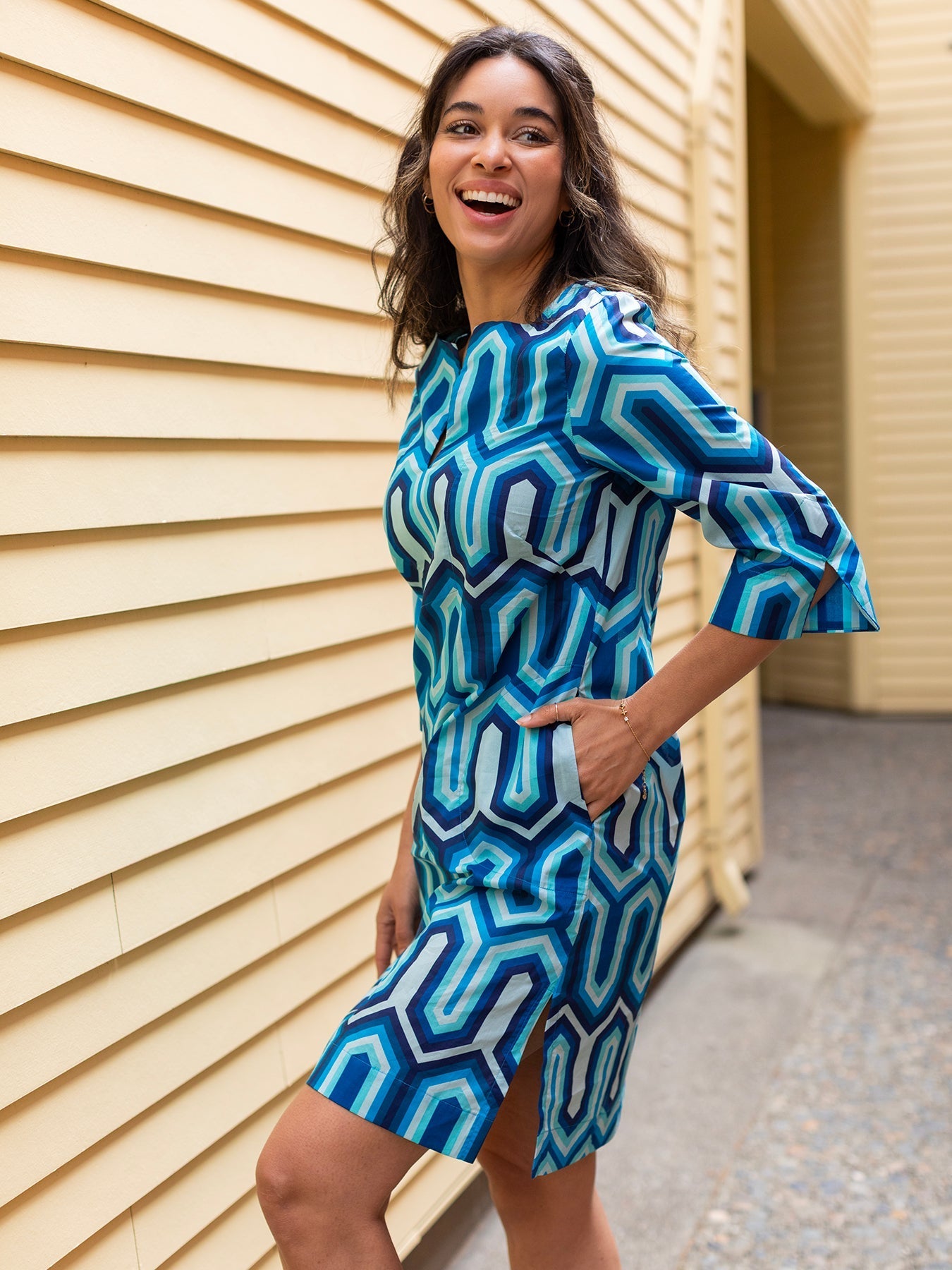 Ellie Dress Corinth Blue