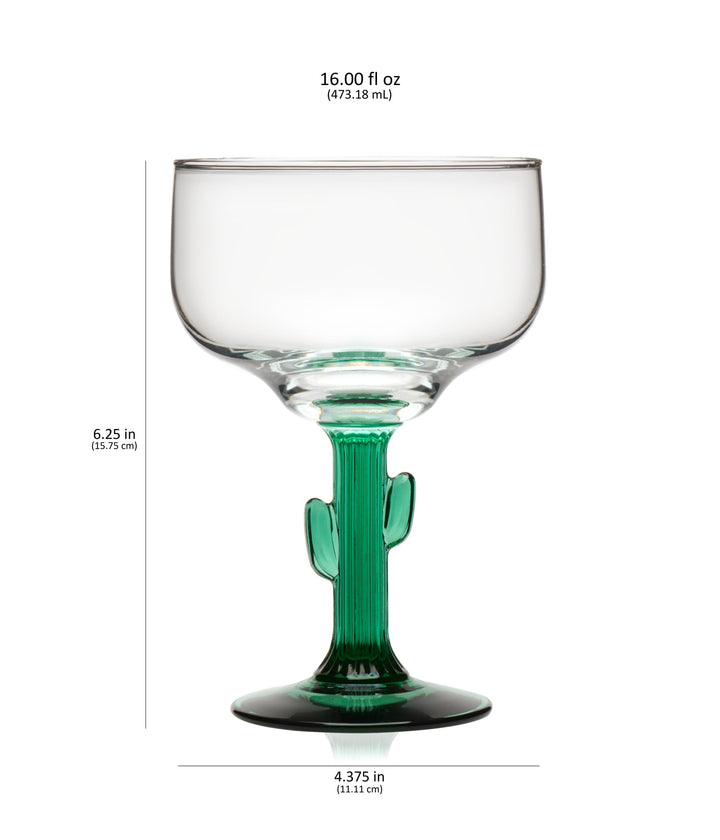 Cactus Stem Margarita Glass