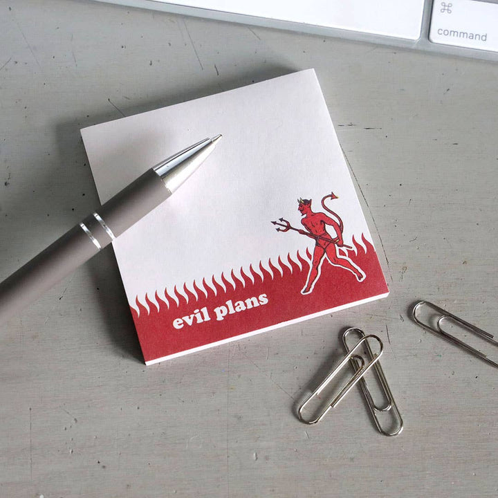 Evil Plans Sticky Note Pad - Just Fabulous Palm Springs