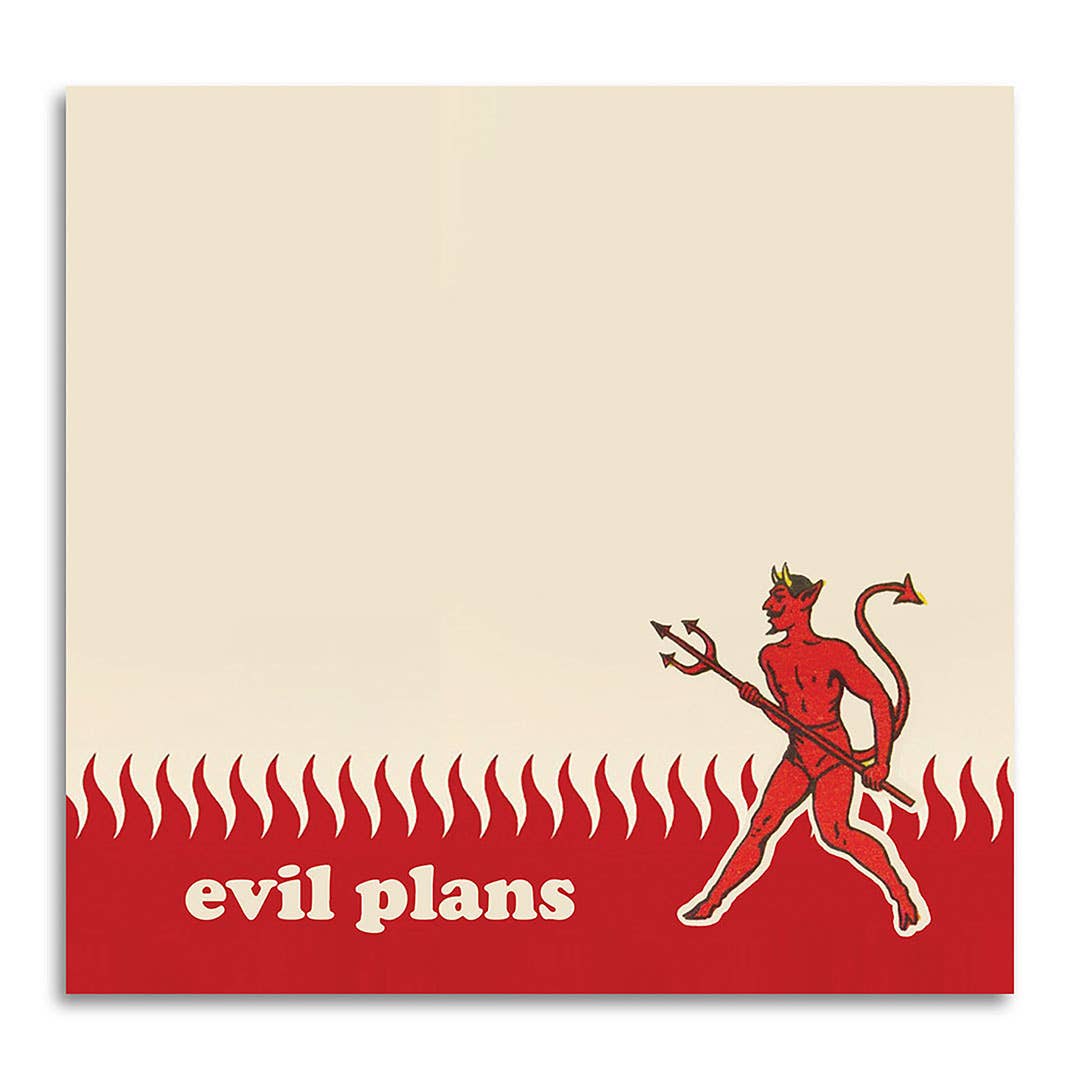 Evil Plans Sticky Note Pad - Just Fabulous Palm Springs