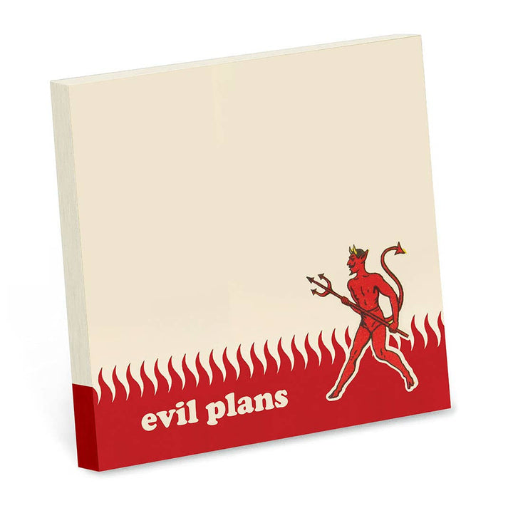 Evil Plans Sticky Note Pad - Just Fabulous Palm Springs