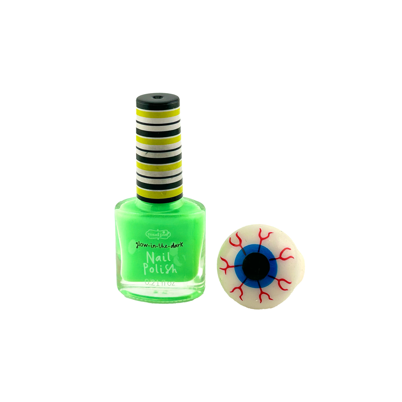 Halloween Nail Polish & Light Up Ring Set - Eyeball