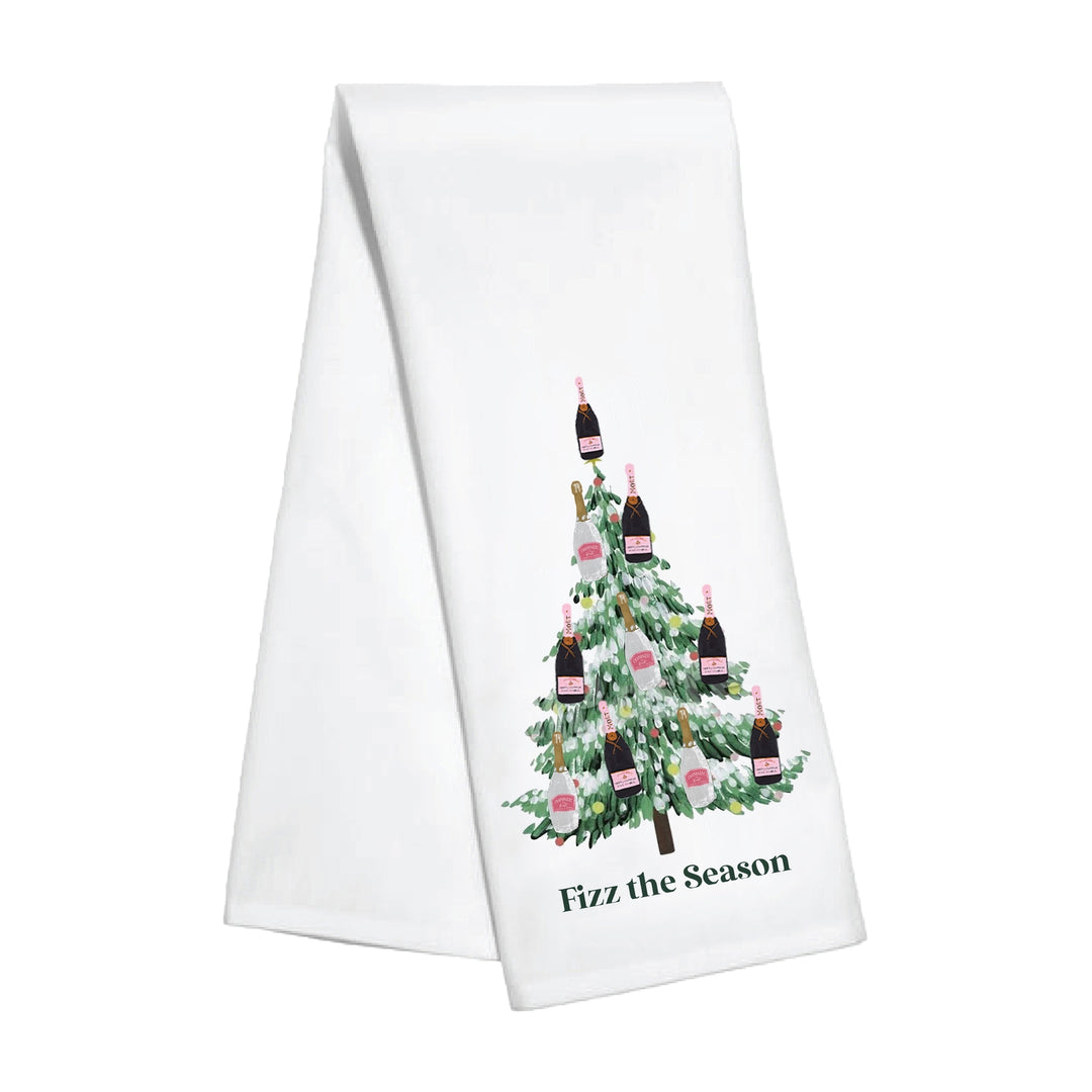 Fizz The Season Christmas Kitchen Towel