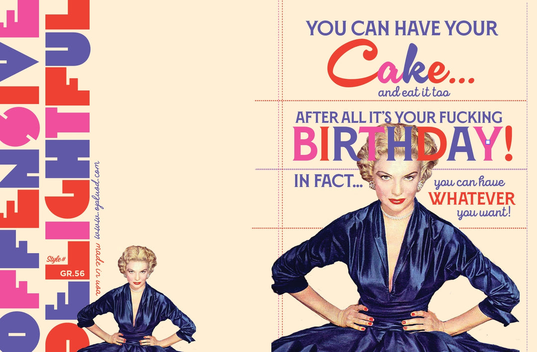 Eat Your Cake Birthday Card