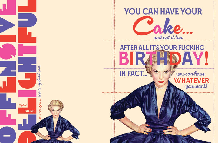 Eat Your Cake Birthday Card