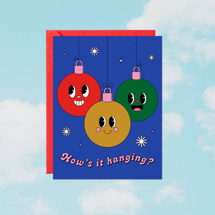 How's It Hanging Holiday Greeting Card