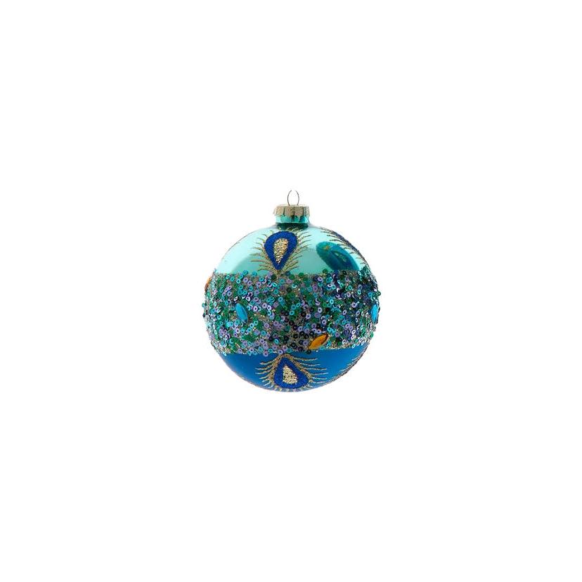 Peacock Ball Ornament