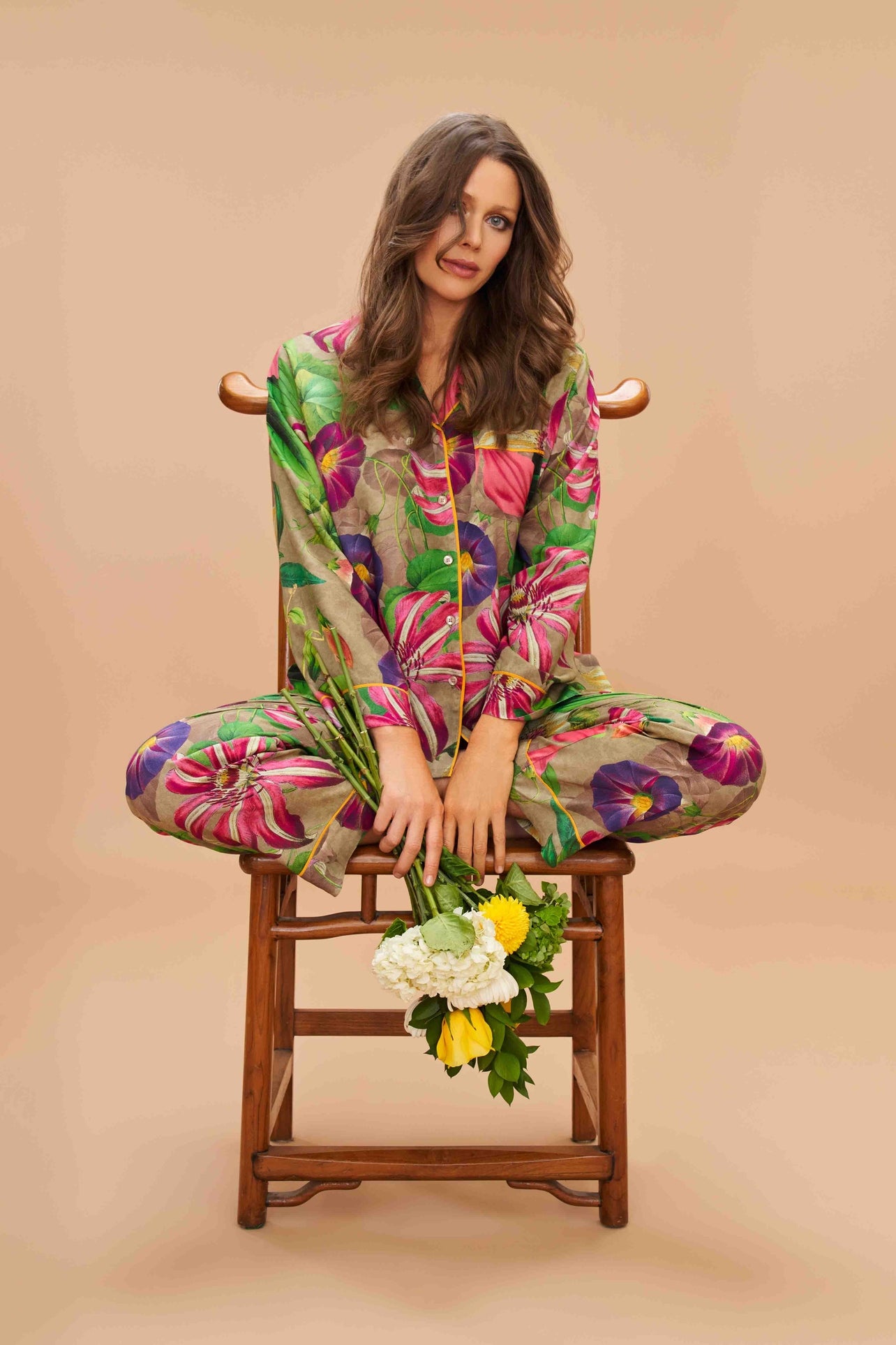 Oversized Botanicals Pajamas