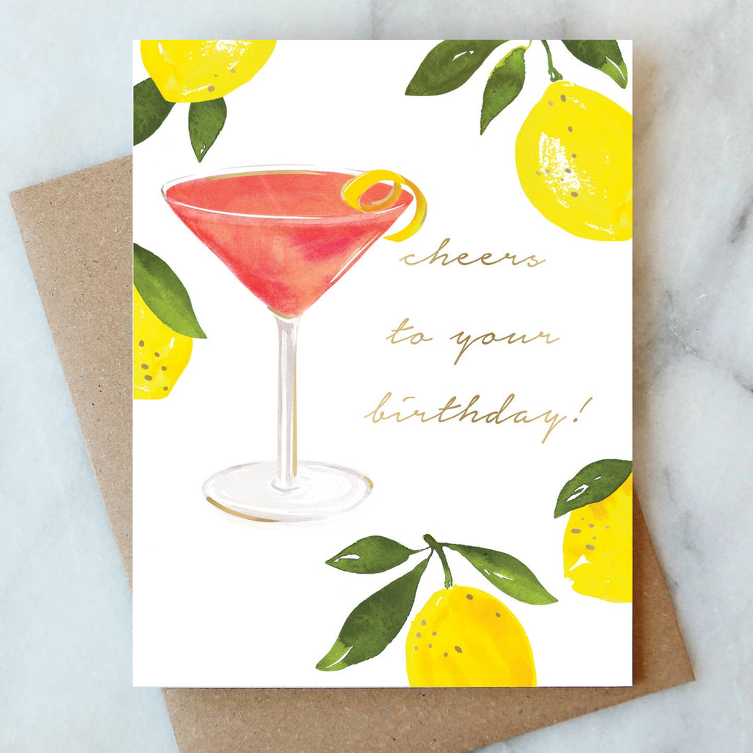 Cosmopolitan Birthday Card