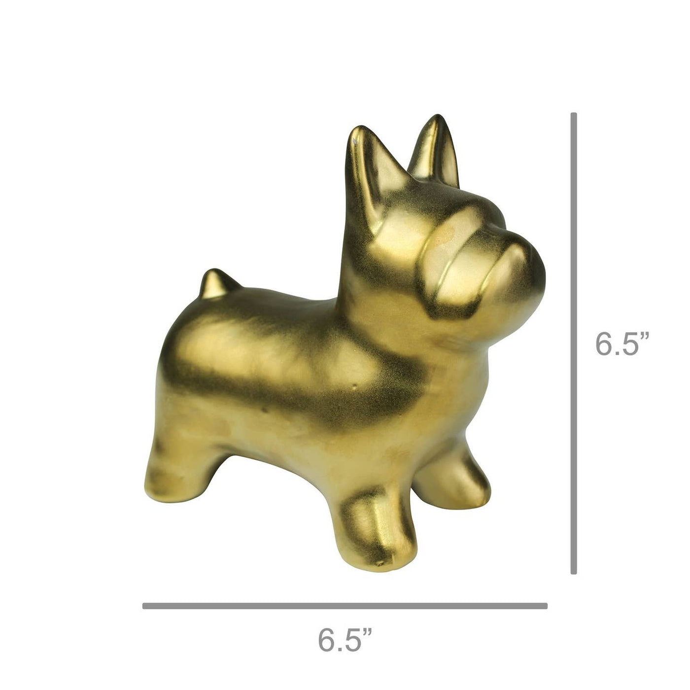 Ceramic Gold Dog