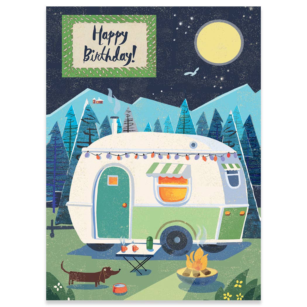 Campfire Birthday Card