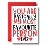 You Are My Most Favorite Anniversary Greeting Card