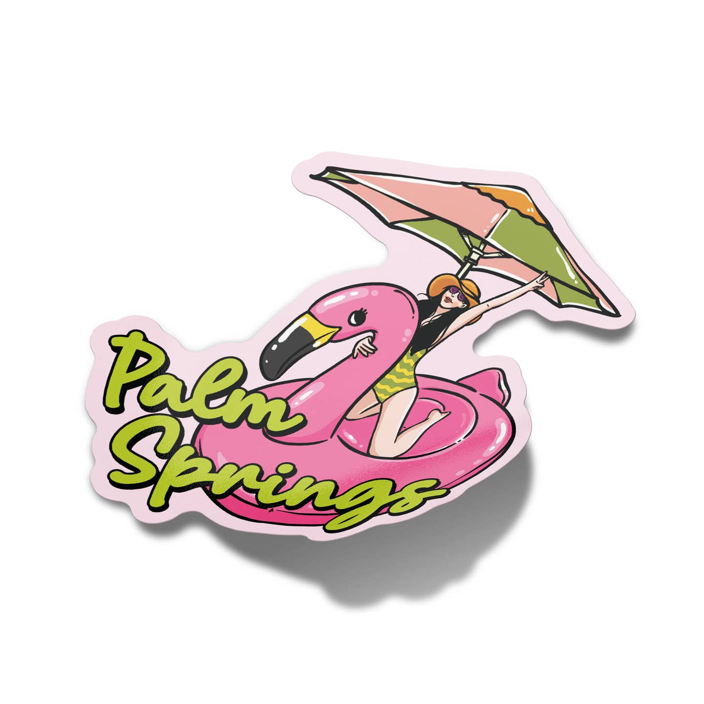Sticker: Palm Springs Flamingo Float
