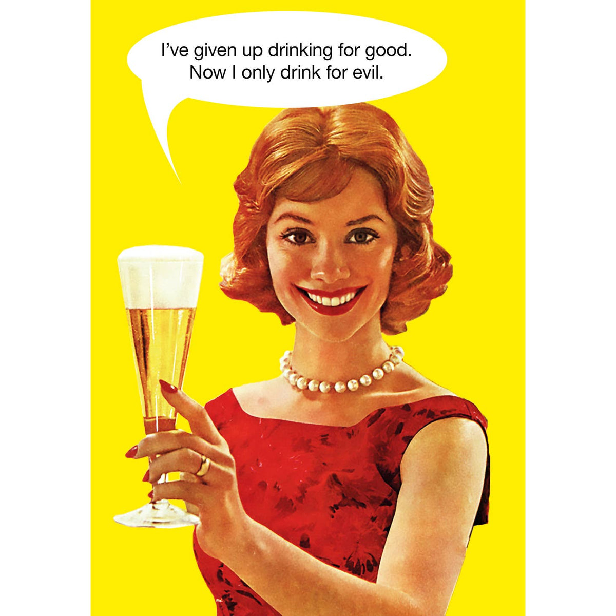 Drinking Greeting Card