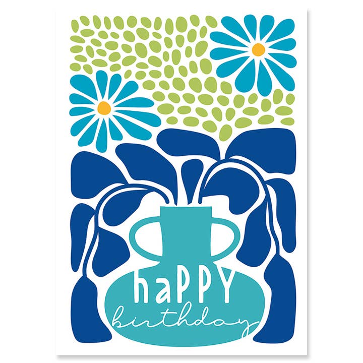 My Blue Vase Birthday Card - Just Fabulous Palm Springs