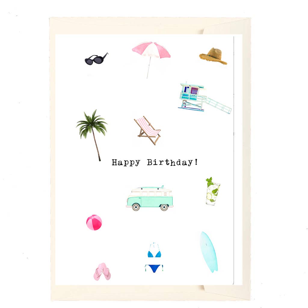 Happy Birthday! Beach Life Birthday Card