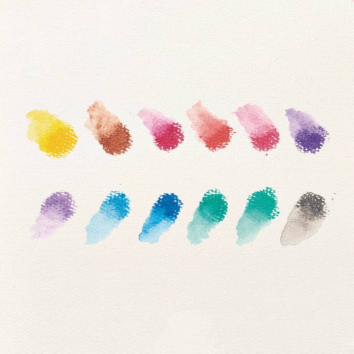 Rainbow Sparkle Metallic Watercolor Gel Crayons - Set Of 12