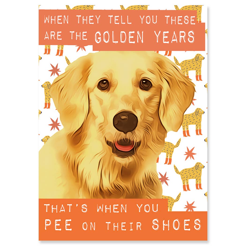 Golden Years Birthday Card