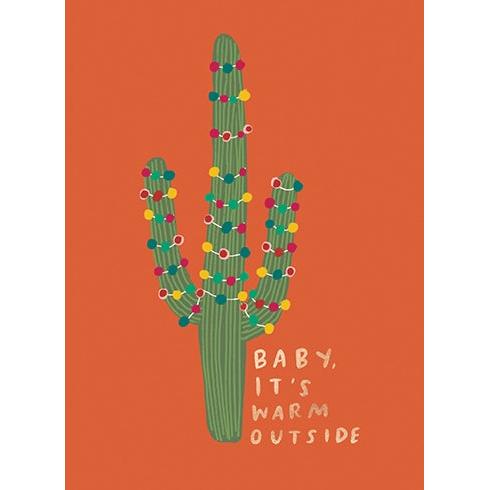 Baby It's Warm Outside Holiday Card - Just Fabulous Palm Springs