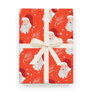 Santa Wrapping Paper Sheets - Roll Of 3
