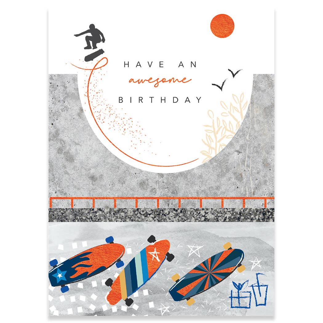 Skateboard Birthday Card