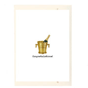 Congrats Champagne Bucket Greeting Card
