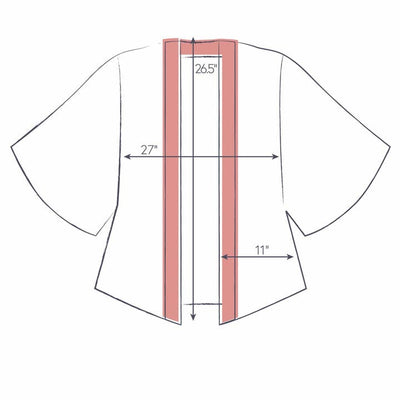China Blue Blooms Kimono Jacket