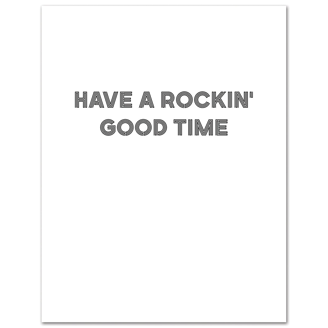 Card: The King Rockin Good Time Birthday