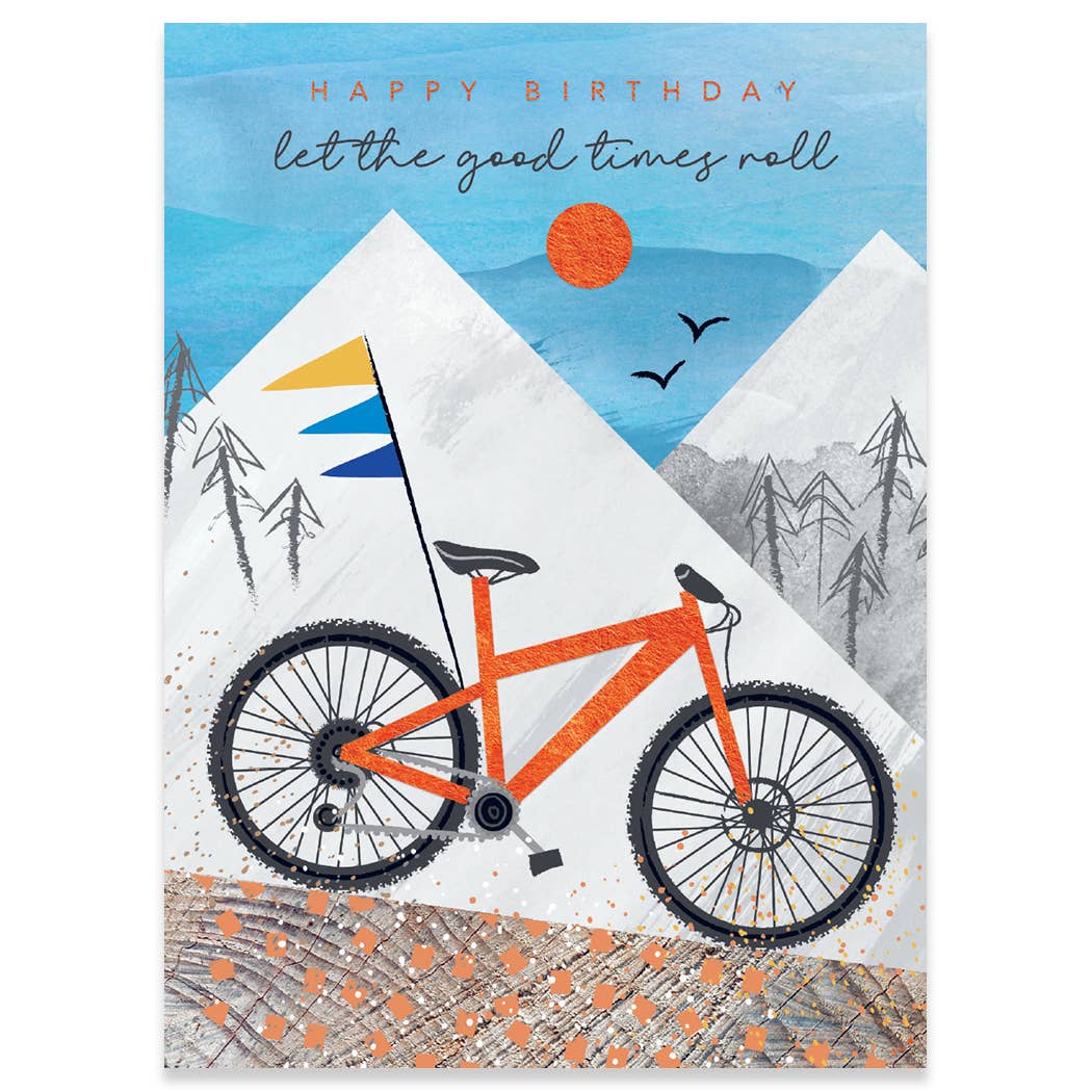 Biking Birthday Card