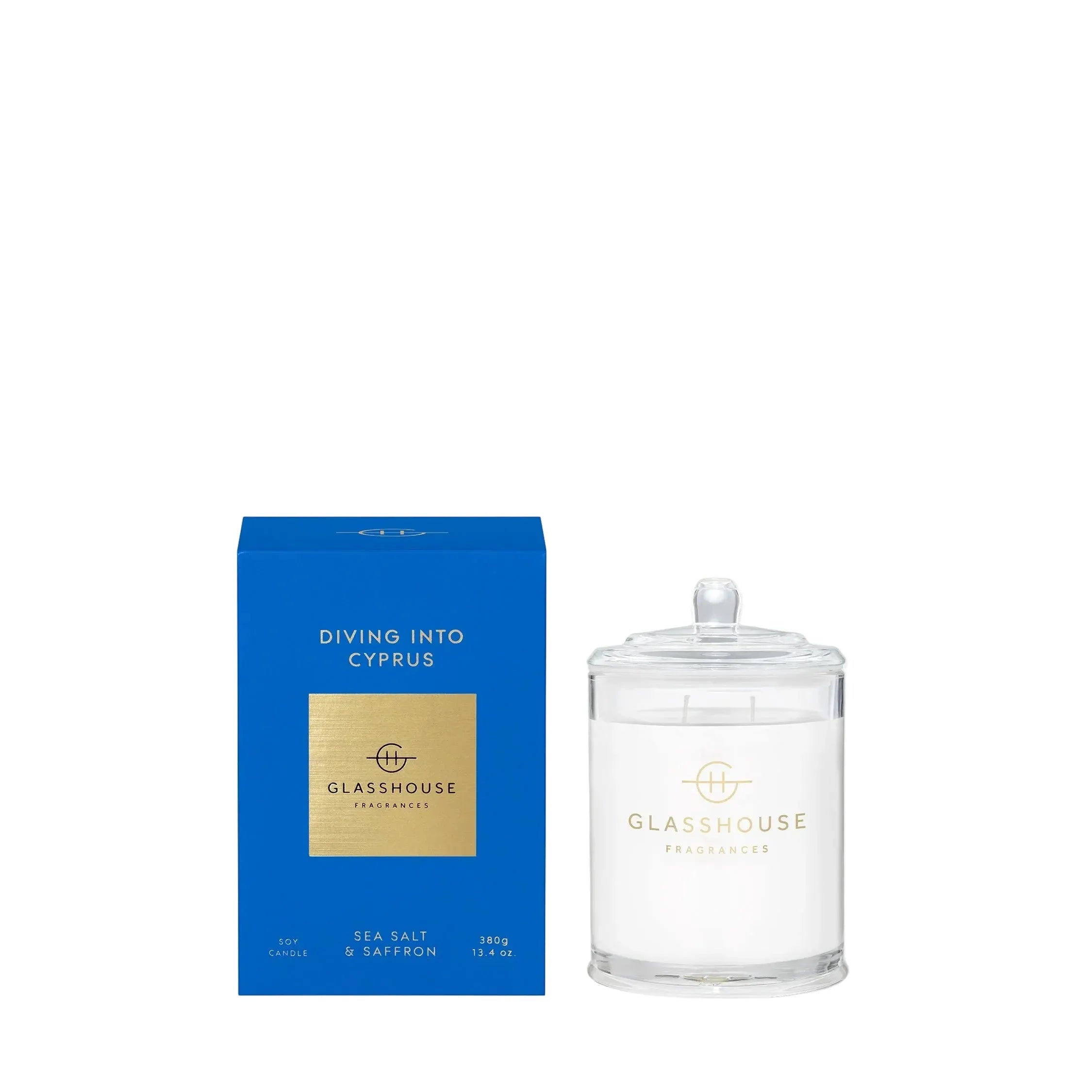 Glasshouse Fragrances Diving Into Cyprus 13.4 oz Triple Scented Candle