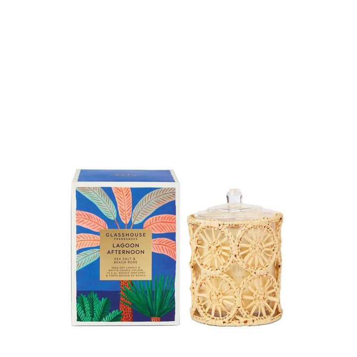 Glasshouse Fragrances Lagoon Afternoon 13.4 oz Triple Scented Candle