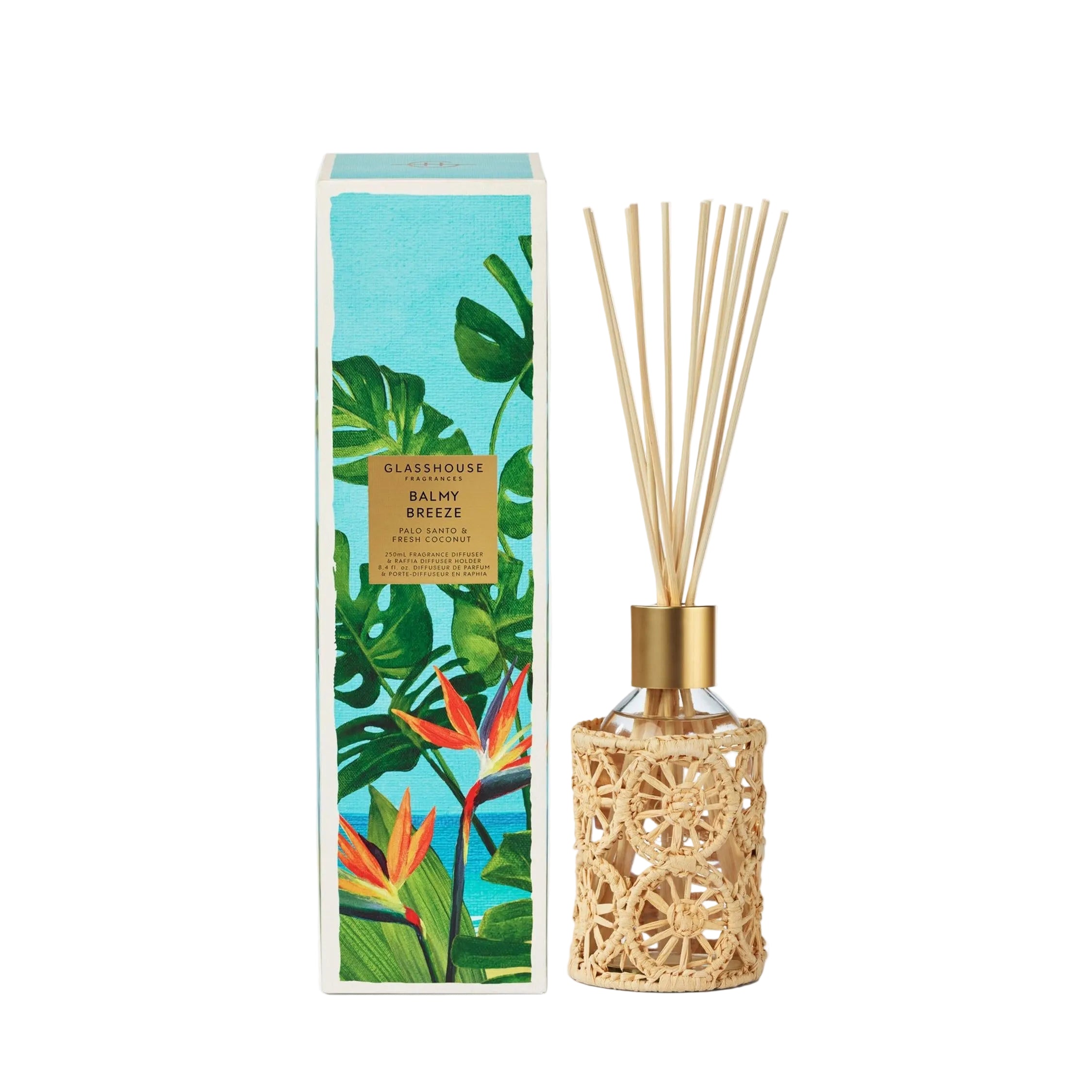 Glasshouse Fragrances Balmy Breeze 8.4 fl. oz. Fragrance Diffuser