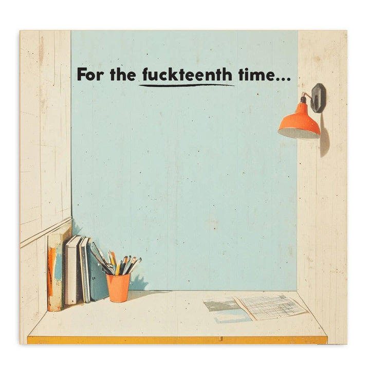 For The Fuckteenth Time Sticky Note Pad - Just Fabulous Palm Springs