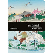 Herons With Lotus A5 Luxury Notebook