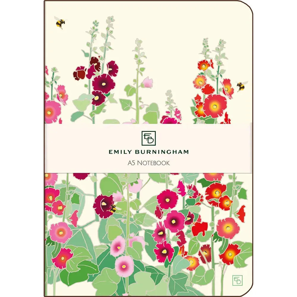 Hollyhocks A5 Journal