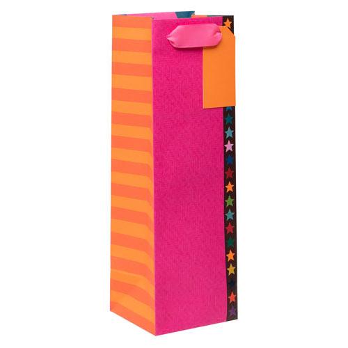 Pink & Orange Stars Bottle Bag