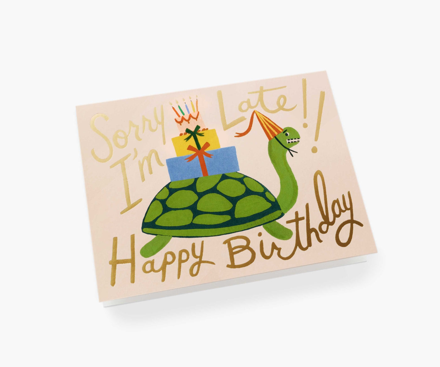 Turtle Belated Birthday Card
